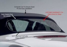 Porsche Boxster Convertible Soft Top With Heated Glass Window 2003-2004
