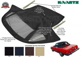 Mercedes R107 Convertible Soft top 280SL, 450SL, 380SL, 560SL 1972-1989