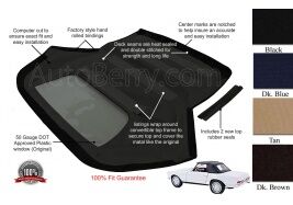 Mercedes W113 pagoda 230SL, 250SL, 280SL 1963-1971 Convertible Top